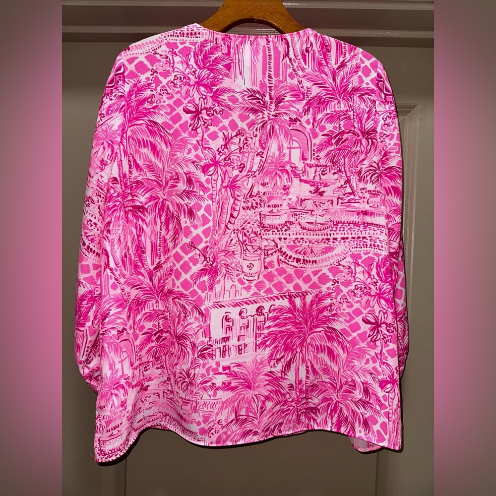 Lilly Pulitzer Pamala Top in Paradise Pink size Small - Picture 8 of 15